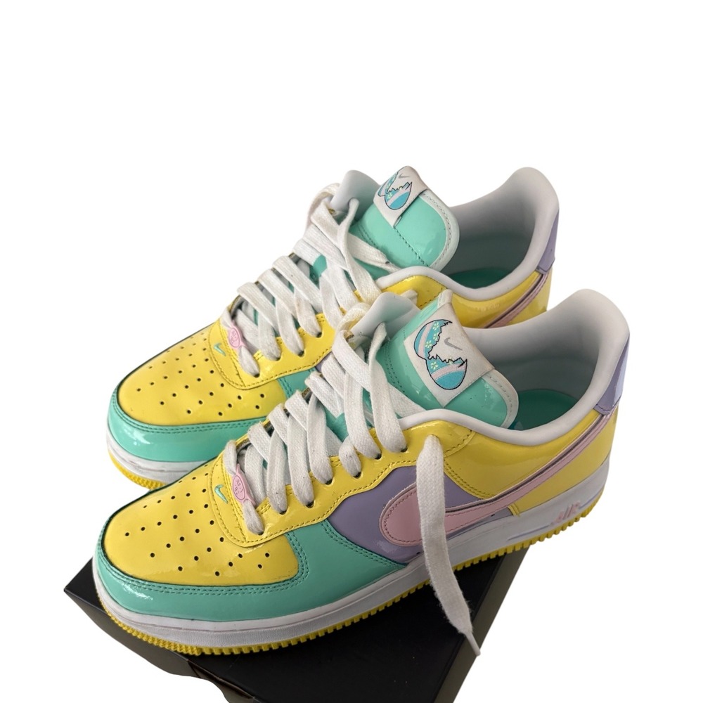 Nike Air Force 1 07 Easter Yellow Pulse Pink Foam IQ9706-701 Mens 8.5